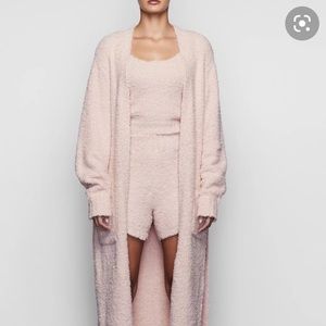 Skims cozy pink set